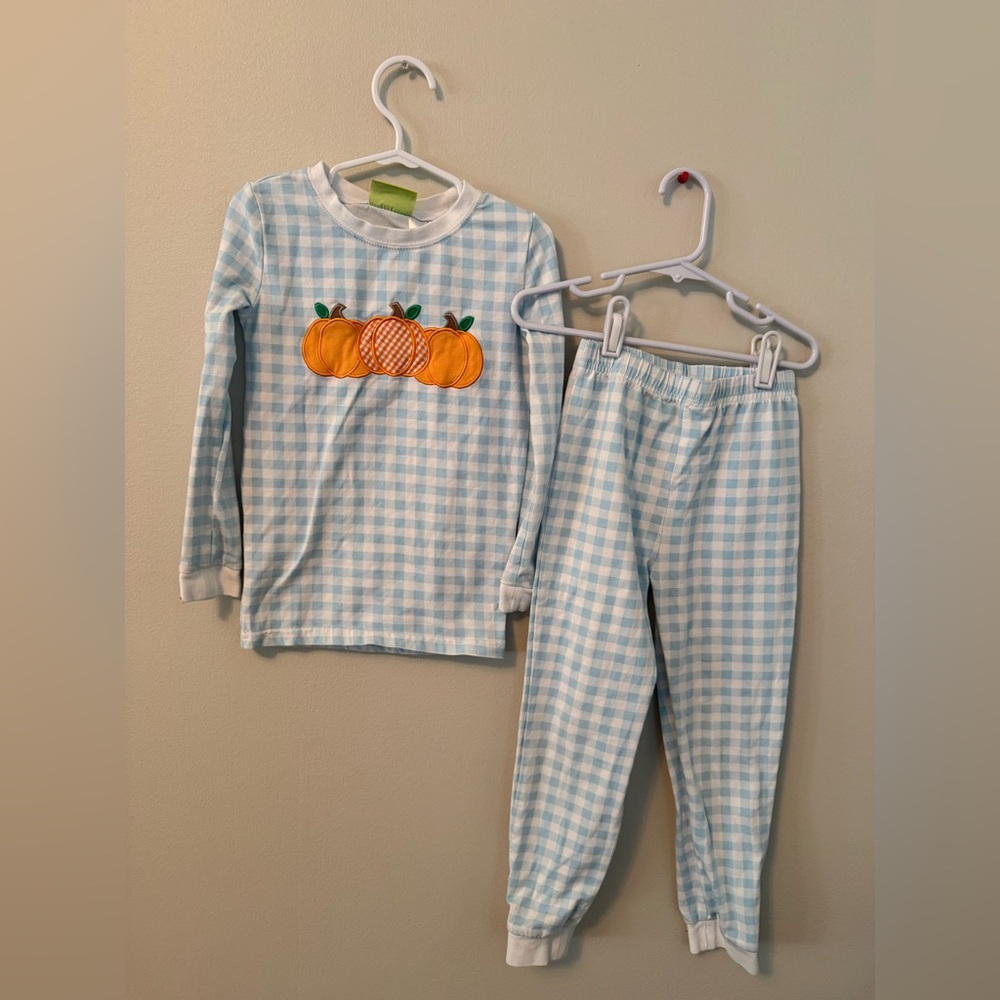 Classic Whimsy Blue Pumpkin Pajamas